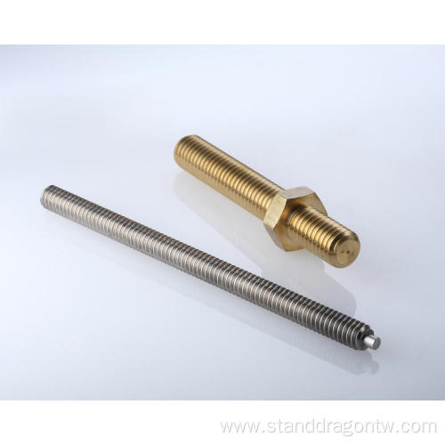 Brass Alloy Threaded Shaft